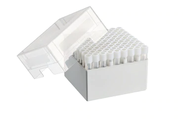 艾本德儲存盒 9 × 9, 可放置 81  個螺旋蓋（凍存）管， 4  –  5  mL，2  件，高 102  mm，4  英寸，聚丙烯材料，可耐受最低 -86  °C，可高溫高壓滅菌，帶蓋子并具有
