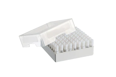 艾本德儲存盒 9 × 9, 可放置 81  個螺旋蓋（凍存）管， 1  –  2  mL，3  件，高 53  mm，2  英寸，聚丙烯材料，可耐受最低 -86  °C，可高溫高壓滅菌，帶蓋子并具有數(shù)